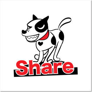 Dog Share Posters and Art